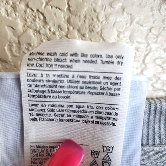 Champion Womens Sweatshirt Grey L Cropped Oversized Reverse Weave Crew Neck - Picture 5 of 7